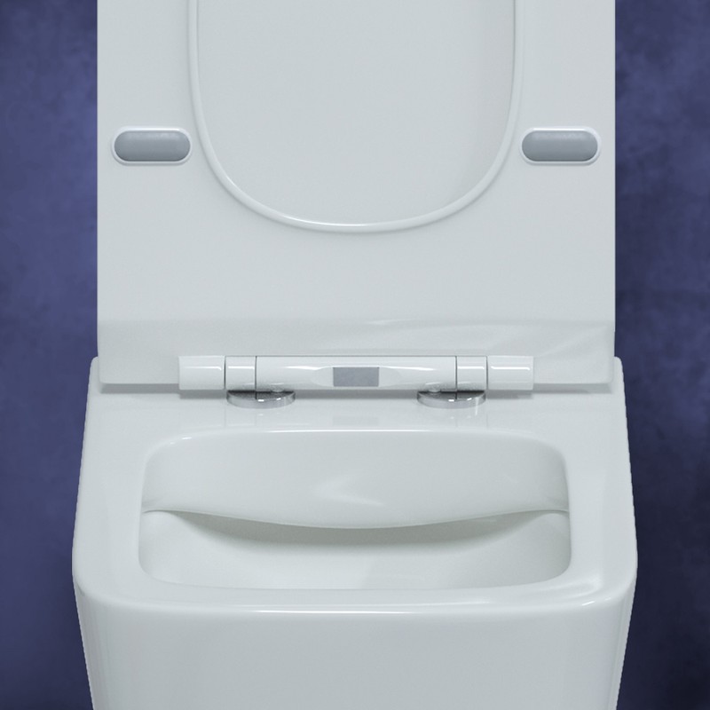 Унитаз BERGES подвесной FLOE 55 см, сиденье дюропласт Floe Slim SO, микролифт, быстросъем