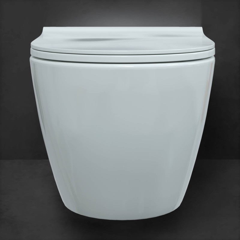 Унитаз BERGES подвесной MASCON  Rimless 57 см, сиденье дюропласт Toma Slim SO, микролифт, быстросъем