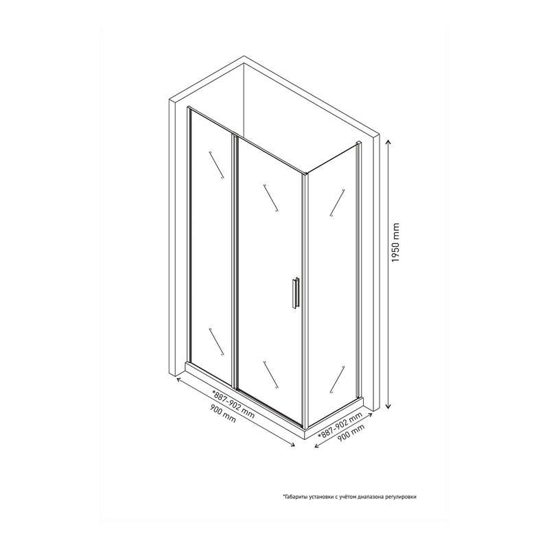 Душевой уголок BERGES LEGOS LS-2 900х900