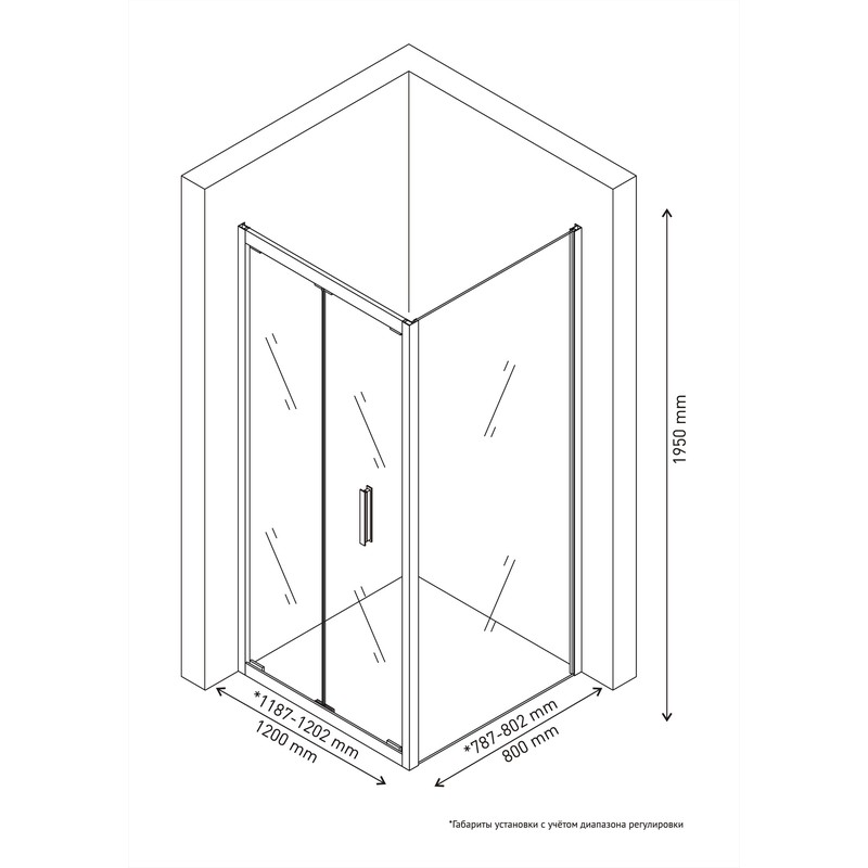 Душевой уголок BERGES LEGOS LS-4 1200х800