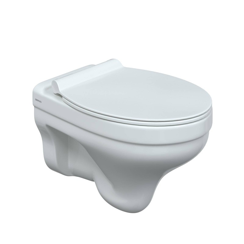 Комплект BERGES: инсталляция ATOM 410 кнопка Atom Line черная Soft Touch, унитаз ALBIT S, сиденье дюропласт Top Slim SO