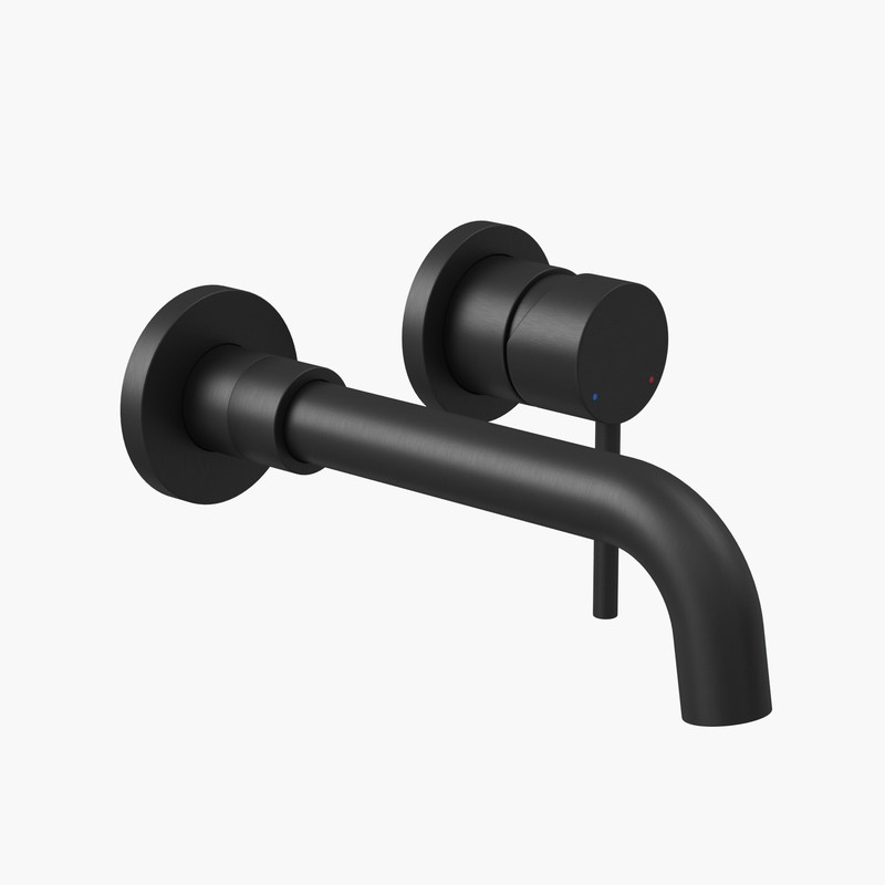 Смеситель для раковины VENTAS R скрытого монтажа, раздельный, черный матовый