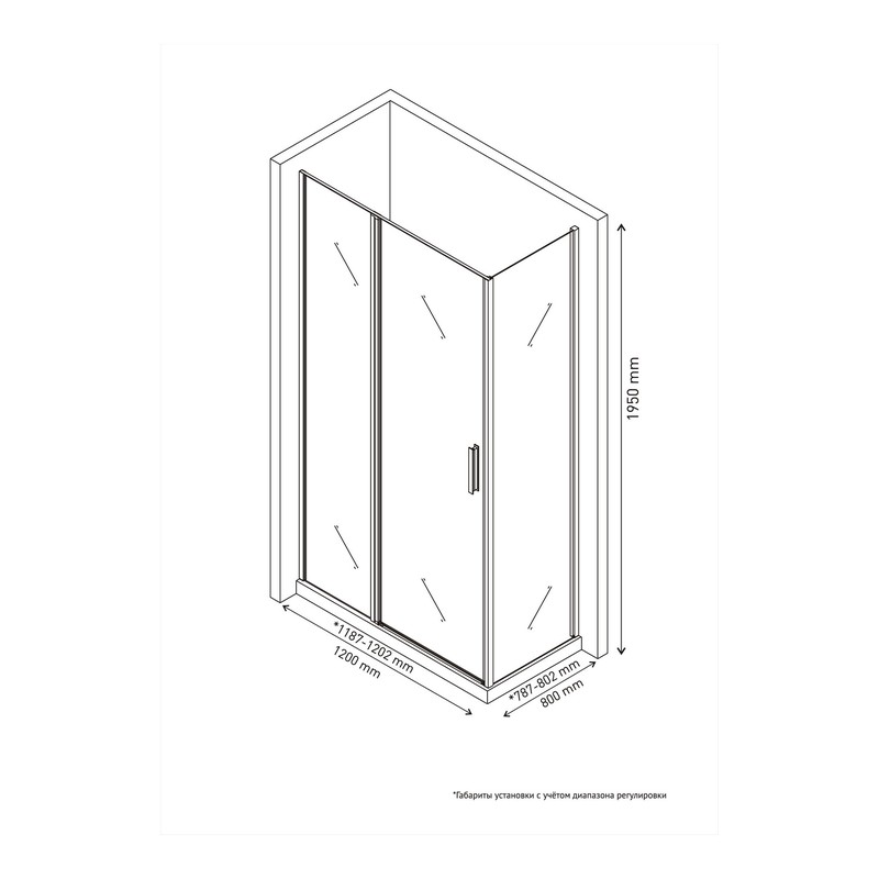Душевой уголок BERGES LEGOS LS-2 1200х800