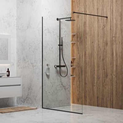 Душевая стенка SKY BLACK 1400