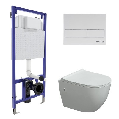 Комплект BERGES для монтажа подвесного унитаза: инст...