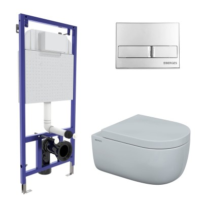 Комплект BERGES для монтажа  подвесного унитаза: инс...