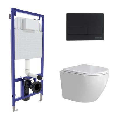 Комплект BERGES: инсталляция NOVUM кнопка L5 Soft To...