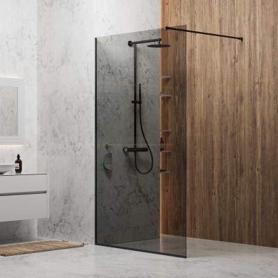 Душевая стенка SKY BLACK 1000 тонированное стекло