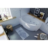 Акриловая ванна Aquatek Бетта 150 х 95 см, цвет белый, левая