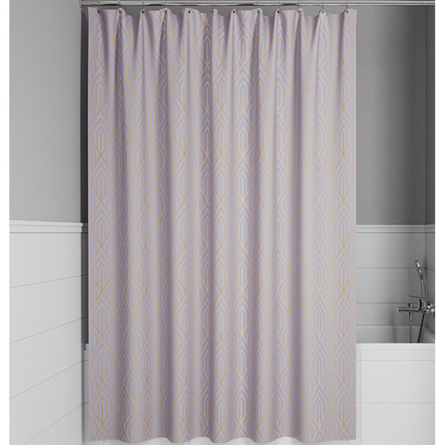 Штора для ванной комнаты Iddis Base BG02P18i11, 180 x 200 см, полиэстер, цвет фиолетовый