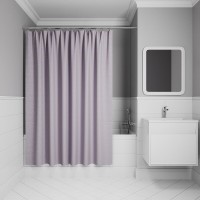 Штора для ванной комнаты Iddis Base BG02P24i11, 240 x 200 см, полиэстер, цвет фиолетовый