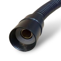BOND BH150E88 Черный шланг для душа рястягивающийся в металлической оплетке 150-180см