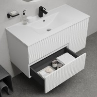 Тумба с раковиной Iddis Bild BIL10W0i95K, 100 см, подвесная, белый