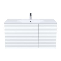 Тумба с раковиной Iddis Bild BIL10W0i95K, 100 см, подвесная, белый