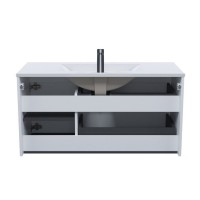 Тумба с раковиной Iddis Bild BIL10W0i95K, 100 см, подвесная, белый