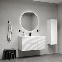 Тумба с раковиной Iddis Bild BIL10W0i95K, 100 см, подвесная, белый