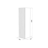 Пенал Iddis Bild BIL30W0i97, 30 см, подвесной, белый