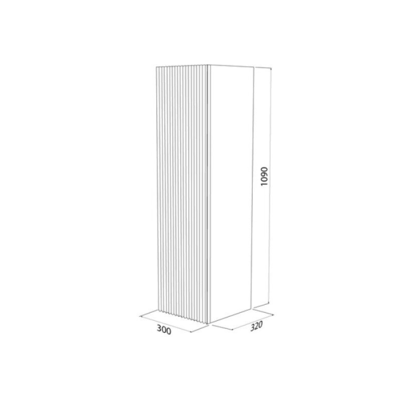 Пенал Iddis Bild BIL30W0i97, 30 см, подвесной, белый