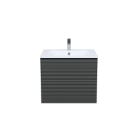 Тумба с раковиной Iddis Bild BIL60G0i95K, 60 см, подвесная, темно-серый