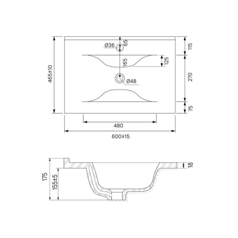 Тумба с раковиной Iddis Bild BIL60V0i95K, 60 см, подвесная, цвет дуб светлый