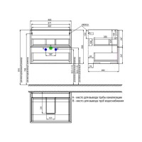 Тумба с раковиной Iddis Bild BIL60V0i95K, 60 см, подвесная, цвет дуб светлый