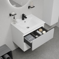Тумба с раковиной Iddis Bild BIL60W0i95K, 60 см, подвесная, цвет белый