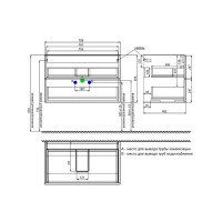 Тумба с раковиной Iddis Bild BIL80V0i95K, 80 см, подвесная, дуб светлый