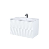 Тумба с раковиной Iddis Bild BIL80W0i95K, 80 см, подвесная, белый