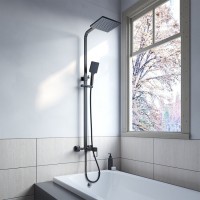 Душевая система Iddis Bild BILBL1Fi06, верхний душ, черный матовый