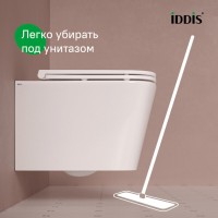 Подвесной унитаз Iddis Bild BILRNSEi25, безободковый, с сиденьем Soft Close, белый