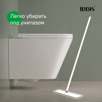 Подвесной унитаз Iddis Bild BIQRNSEi25, безободковый, с сиденьем Soft Close, белый