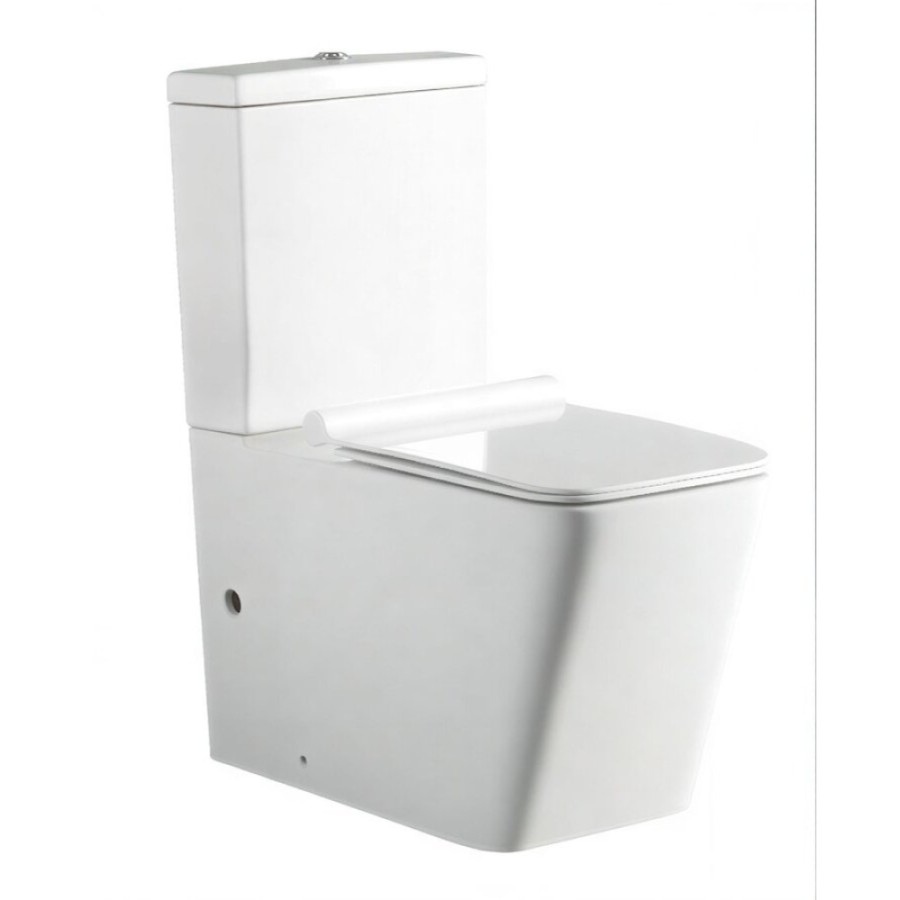 Напольный безободковый унитаз Aquanet Tavr-C1 BL-103N-TPT с бачком 203347, цвет белый