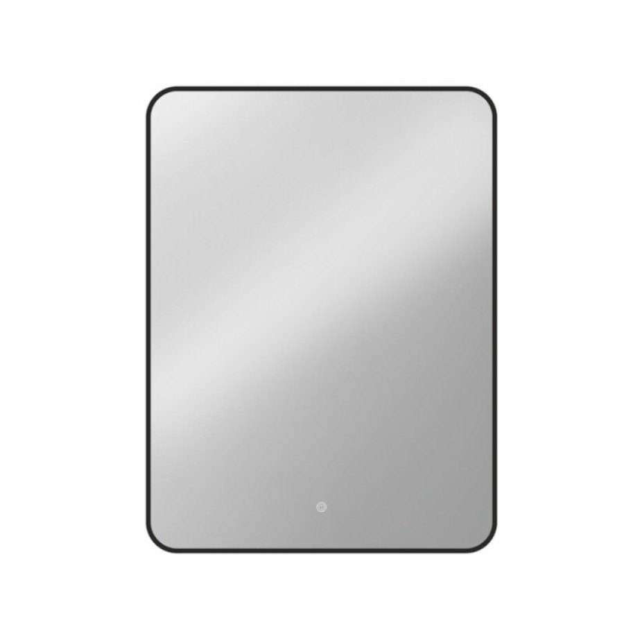 Зеркало Orange Black, 50 х 70 см, с LED подсветкой и сенсорной кнопкой, цвет черный, BL-50ZE