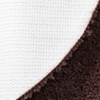 Коврик WasserKraft Dill BM-3912, Carob Brown напольный, цвет - коричневый, 60 х 60 см