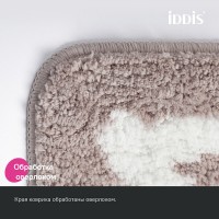 Коврик для ванной комнаты Iddis Base BPQS03Mi12, 50 x 80 см, серо-коричневый