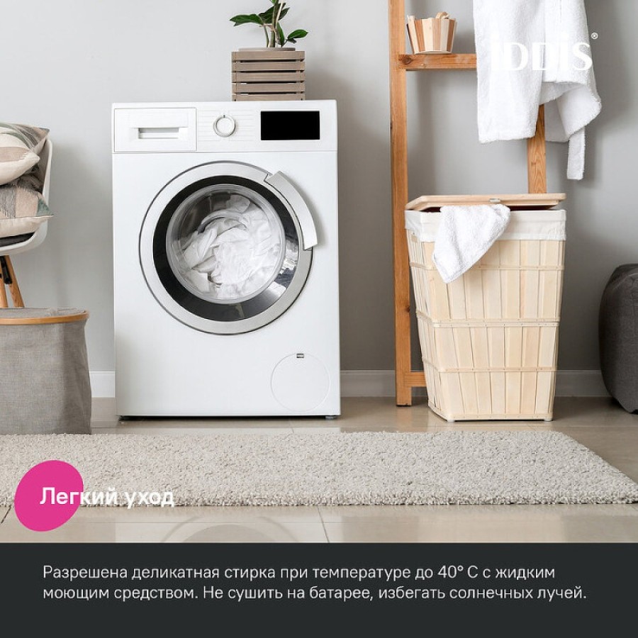 Коврик для ванной комнаты Iddis Base BPQS03Mi12, 50 x 80 см, серо-коричневый