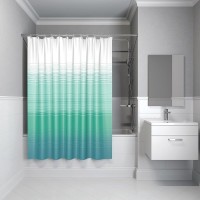 Штора для ванной комнаты Iddis Base BR04P18i11, 180 x 200 см, полиэстер, голубой