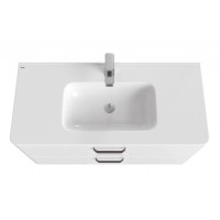Тумба под раковину Iddis Brick 100 см подвесная, белый, BRI10W1i95