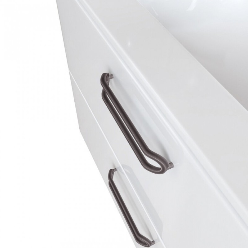 Тумба с раковиной Iddis Brick 100 см подвесная, 2 ящика, белый, BRI10WFi95K