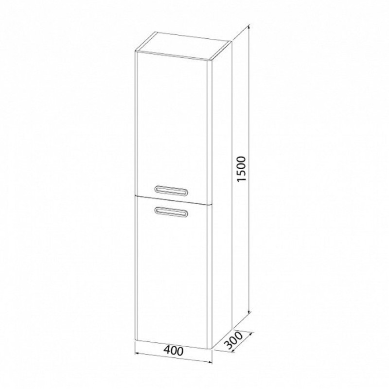 Пенал подвесной Iddis Brick BRI40W0i97 40 см