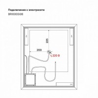 Зеркало Iddis Brick 60 см BRI6000i98, с подсветкой и сенсорным включением