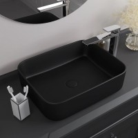 Раковина Iddis Bridge BRIBM05i27 50 см накладная, черный матовый