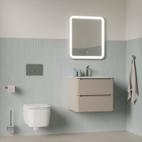 Подвесной унитаз Iddis Bridge BRIRNSEi25, безободковый, с сиденьем Soft Close, белый