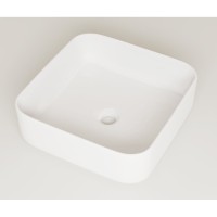 Раковина Iddis Bridge BRIWM04i27 39 см, накладная, белый матовый