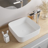 Раковина Iddis Bridge BRIWS04i27 39 см накладная, белый