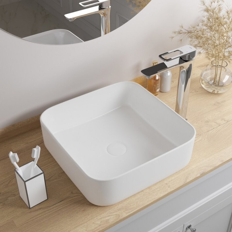 Раковина Iddis Bridge BRIWS04i27 39 см накладная, белый