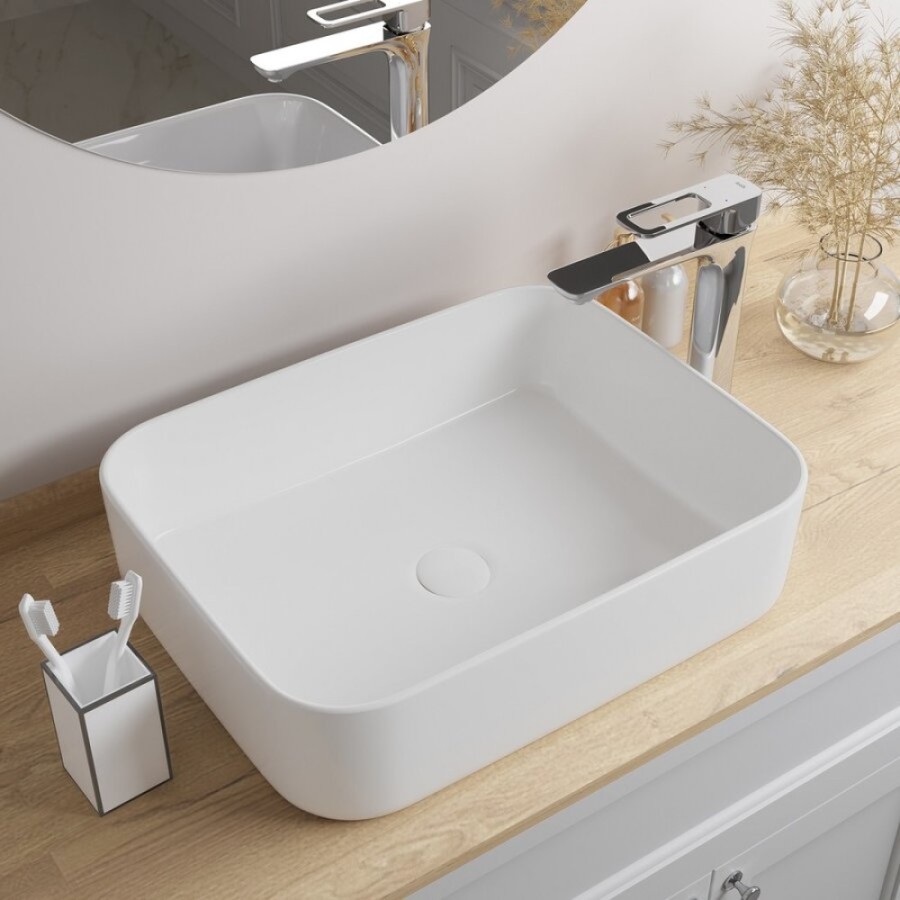 Раковина Iddis Bridge BRIWS05i27 50 см накладная, белый