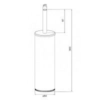 Ершик для унитаза Iddis Optima Home BRUBL0i47, черный матовый