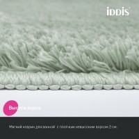 Набор ковриков для ванной комнаты Iddis Base BSET05Mi13, 50 x 80 см + 50 x 50 см, полиэстер, светло-зеленый