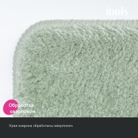 Набор ковриков для ванной комнаты Iddis Base BSET05Mi13, 50 x 80 см + 50 x 50 см, полиэстер, светло-зеленый